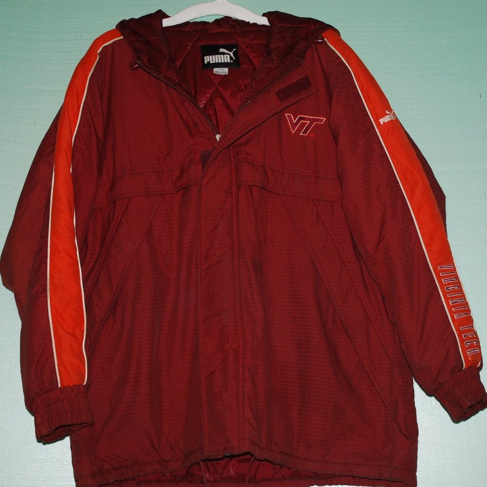 VIRGINIA TECH HOCKIES TEAM WINTER COAT PUMA SIZE LARGE